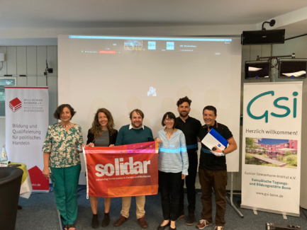 Gruppe Solidar bei der Migrationskonferenz